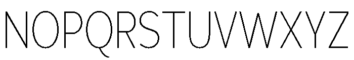 Adrianna Condensed Thin Font UPPERCASE