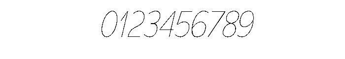 Adrianna Condensed Ultra Light Italic Font OTHER CHARS