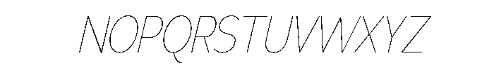 Adrianna Condensed Ultra Light Italic Font UPPERCASE
