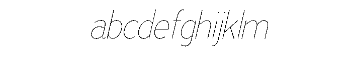Adrianna Condensed Ultra Light Italic FONT