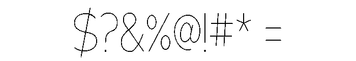 Adrianna Condensed Ultra Light Font OTHER CHARS