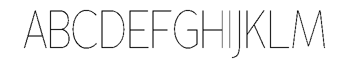 Adrianna Condensed Ultra Light Font UPPERCASE