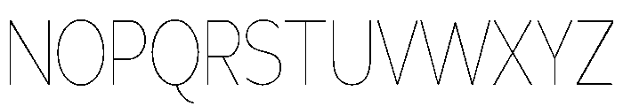 Adrianna Condensed Ultra Light Font UPPERCASE