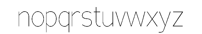 Adrianna Condensed Ultra Light Font LOWERCASE