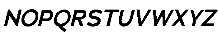 Adrianna Demi Bold Italic Font UPPERCASE