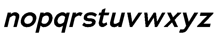 Adrianna Demi Bold Italic Font LOWERCASE