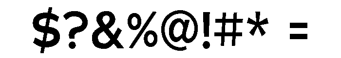 Adrianna Demi Bold Font OTHER CHARS