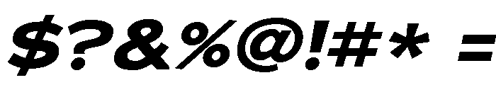 Adrianna Extended Bold Italic Font OTHER CHARS