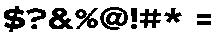 Adrianna Extended Bold Font OTHER CHARS