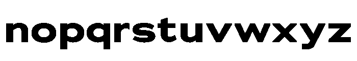 Adrianna Extended Bold Font LOWERCASE