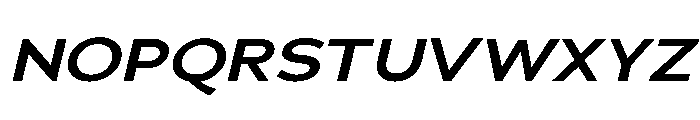 Adrianna Extended Demi Bold Italic Font UPPERCASE