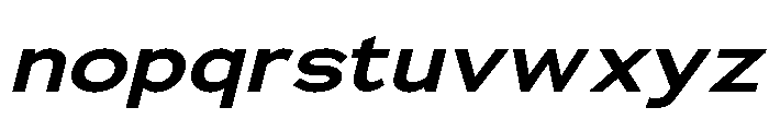 Adrianna Extended Demi Bold Italic Font LOWERCASE