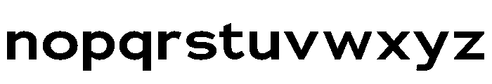 Adrianna Extended Demi Bold Font LOWERCASE
