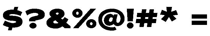 Adrianna Extended Extra Bold Font OTHER CHARS