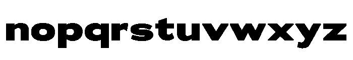Adrianna Extended Extra Bold Font LOWERCASE