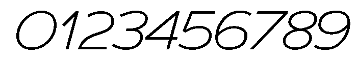 Adrianna Extended Light Italic Font OTHER CHARS