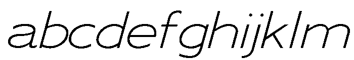 Adrianna Extended Light Italic FONT