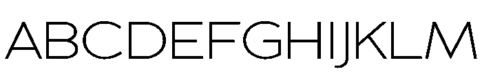 Adrianna Extended Light Font UPPERCASE
