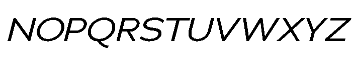 Adrianna Extended Regular Italic Font UPPERCASE