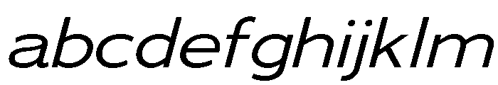 Adrianna Extended Regular Italic FONT