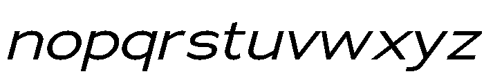 Adrianna Extended Regular Italic Font LOWERCASE