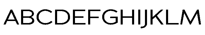 Adrianna Extended Regular Font UPPERCASE