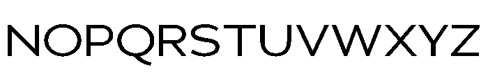 Adrianna Extended Regular Font UPPERCASE
