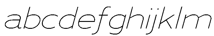 Adrianna Extended Thin Italic FONT