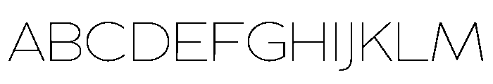 Adrianna Extended Thin Font UPPERCASE