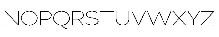 Adrianna Extended Thin Font UPPERCASE
