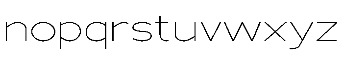 Adrianna Extended Thin Font LOWERCASE