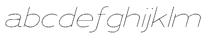 Adrianna Extended Ultra Light Italic FONT