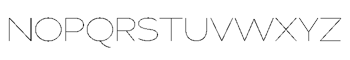 Adrianna Extended Ultra Light Font UPPERCASE