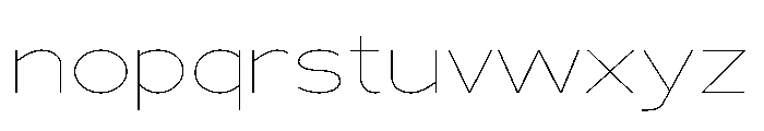 Adrianna Extended Ultra Light Font LOWERCASE
