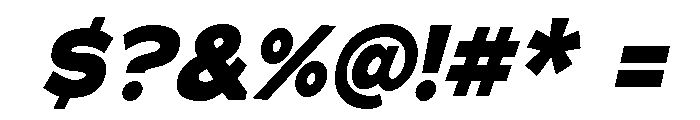 Adrianna Extra Bold Italic Font OTHER CHARS