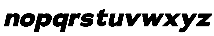 Adrianna Extra Bold Italic Font LOWERCASE