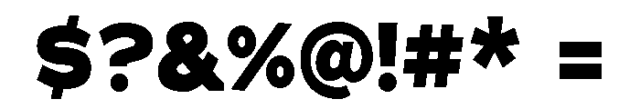 Adrianna Extra Bold Font OTHER CHARS