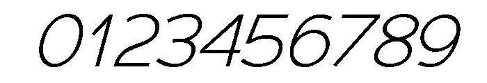Adrianna Light Italic Font OTHER CHARS