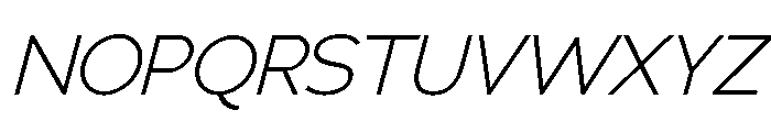 Adrianna Light Italic Font UPPERCASE