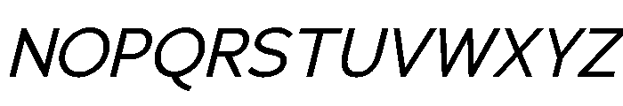 Adrianna Regular Italic Font UPPERCASE