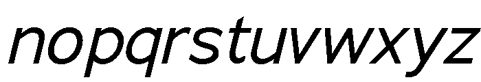 Adrianna Regular Italic Font LOWERCASE