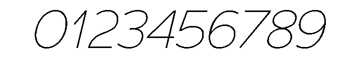 Adrianna Thin Italic Font OTHER CHARS