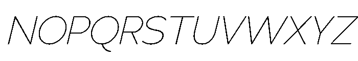Adrianna Thin Italic Font UPPERCASE