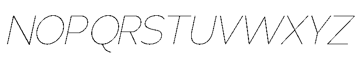 Adrianna Ultra Light Italic Font UPPERCASE