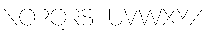 Adrianna Ultra Light Font UPPERCASE