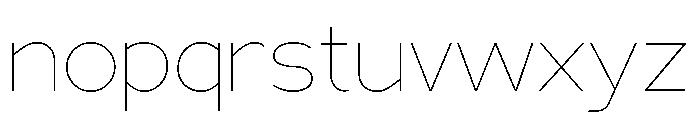 Adrianna Ultra Light Font LOWERCASE