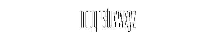Adventures Unlimited Sans Thin Font LOWERCASE