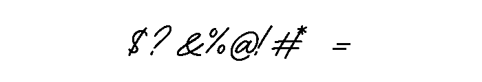 Adventures Unlimited Script Bold Font OTHER CHARS