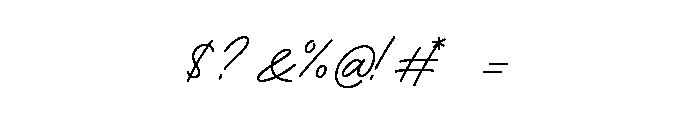 Adventures Unlimited Script Regular Font OTHER CHARS