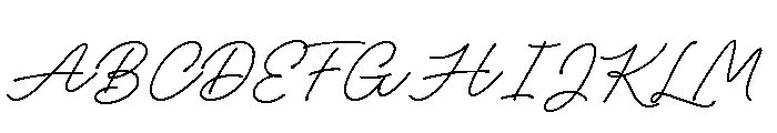 Adventures Unlimited Script Regular Font UPPERCASE